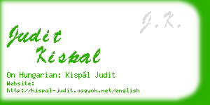 judit kispal business card